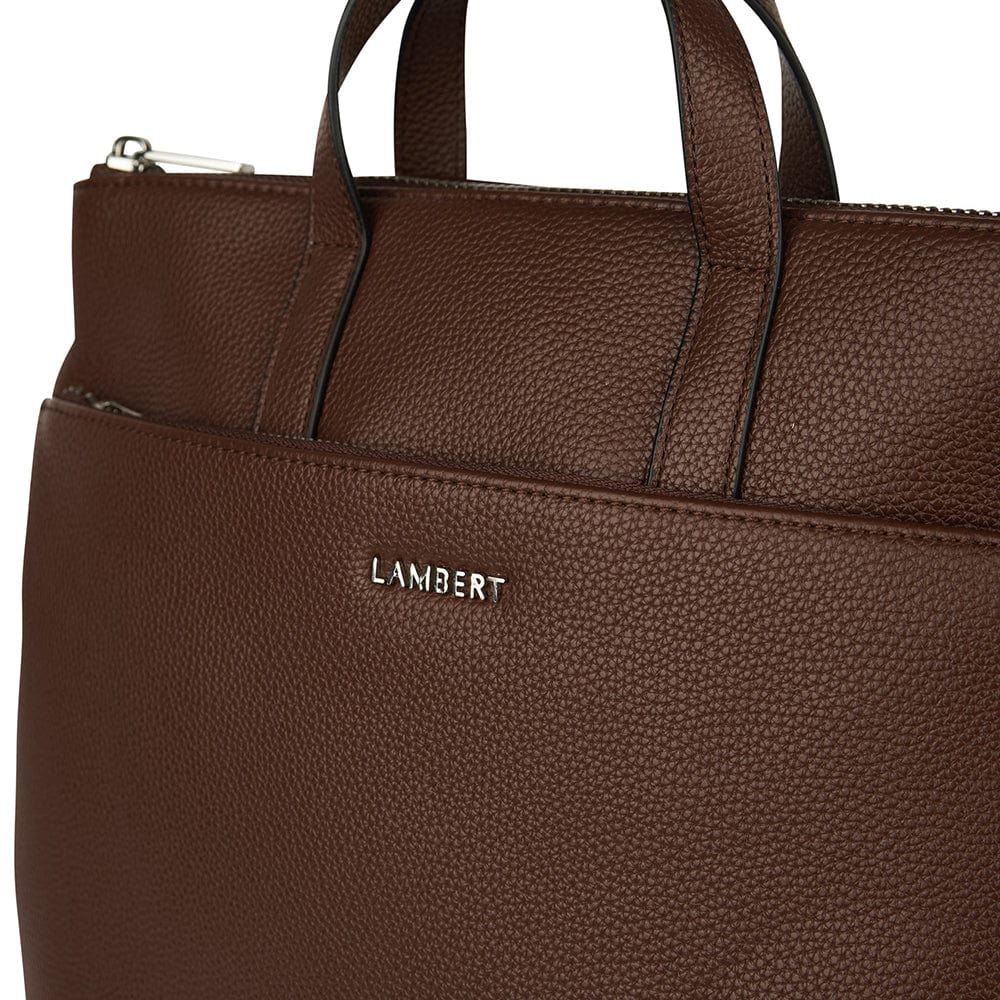 Le Billie - Sac à dos en cuir vegan chocolate