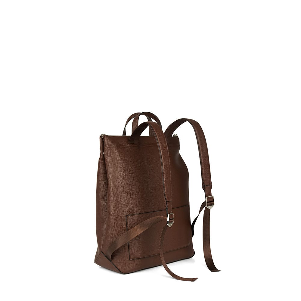 Le Billie - Sac à dos en cuir vegan chocolate
