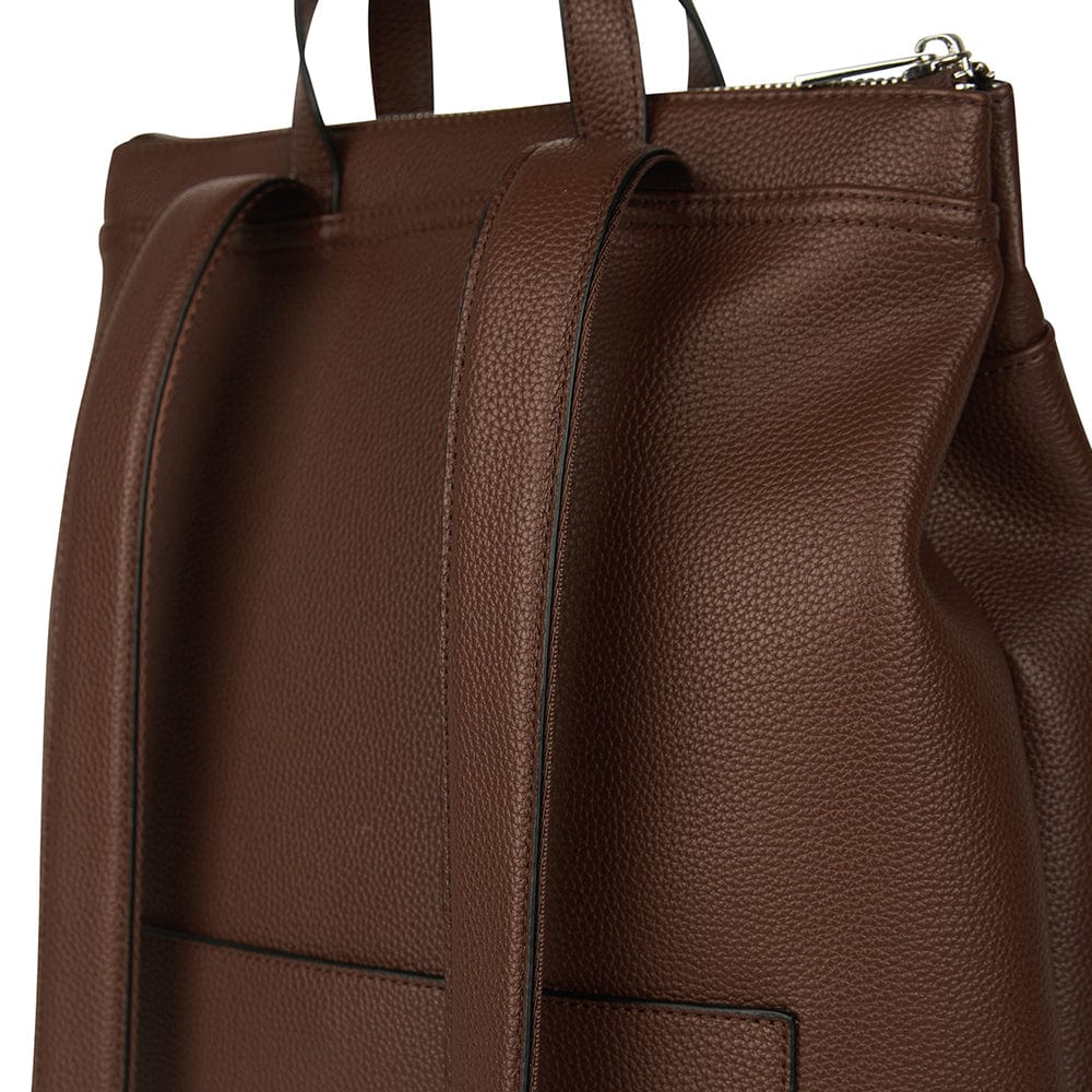 Le Billie - Sac à dos en cuir vegan chocolate