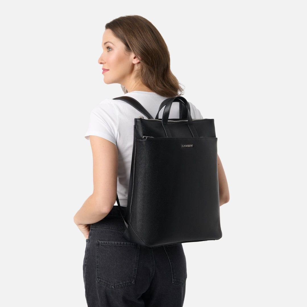 Le Billie - Sac à dos en cuir vegan noir