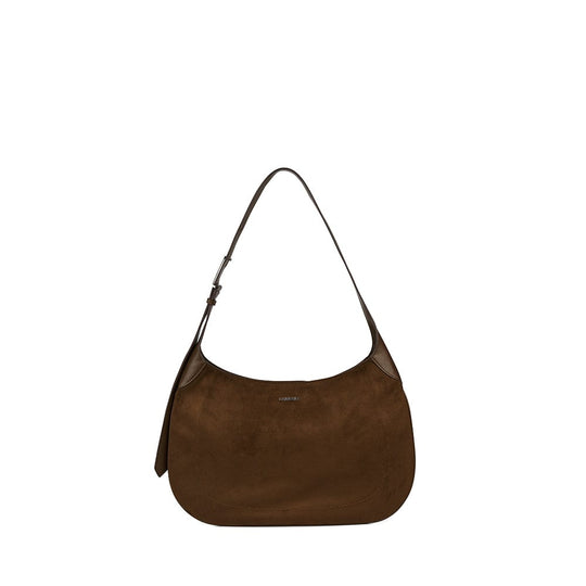 The Blair – Cacao Vegan Suede Shoulder Bag