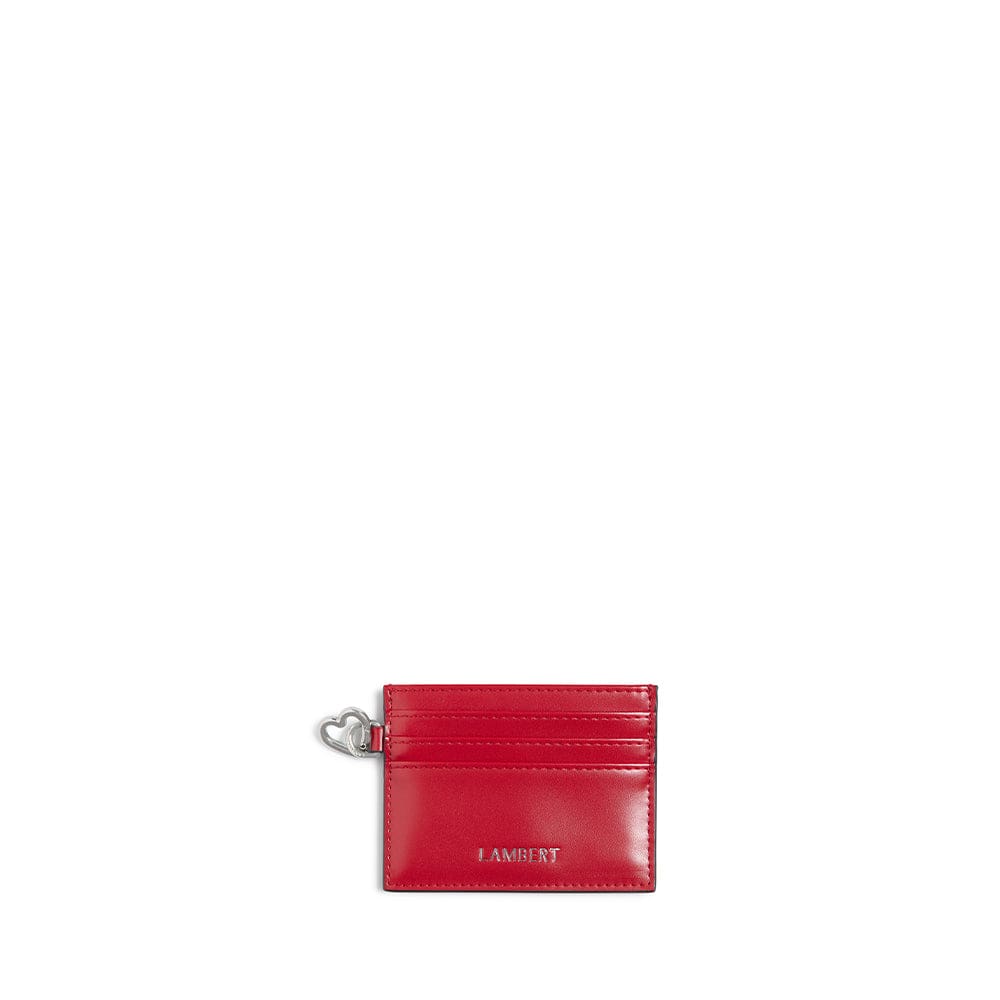 Le Bliss - Porte-cartes en cuir vegan ruby