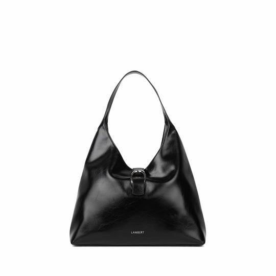 Le Brielle - Sac hobo fourre-tout en cuir vegan noir