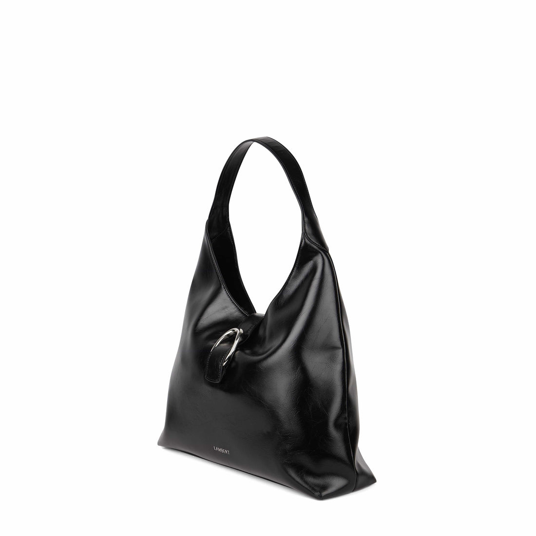 Le Brielle - Sac hobo fourre-tout en cuir vegan noir