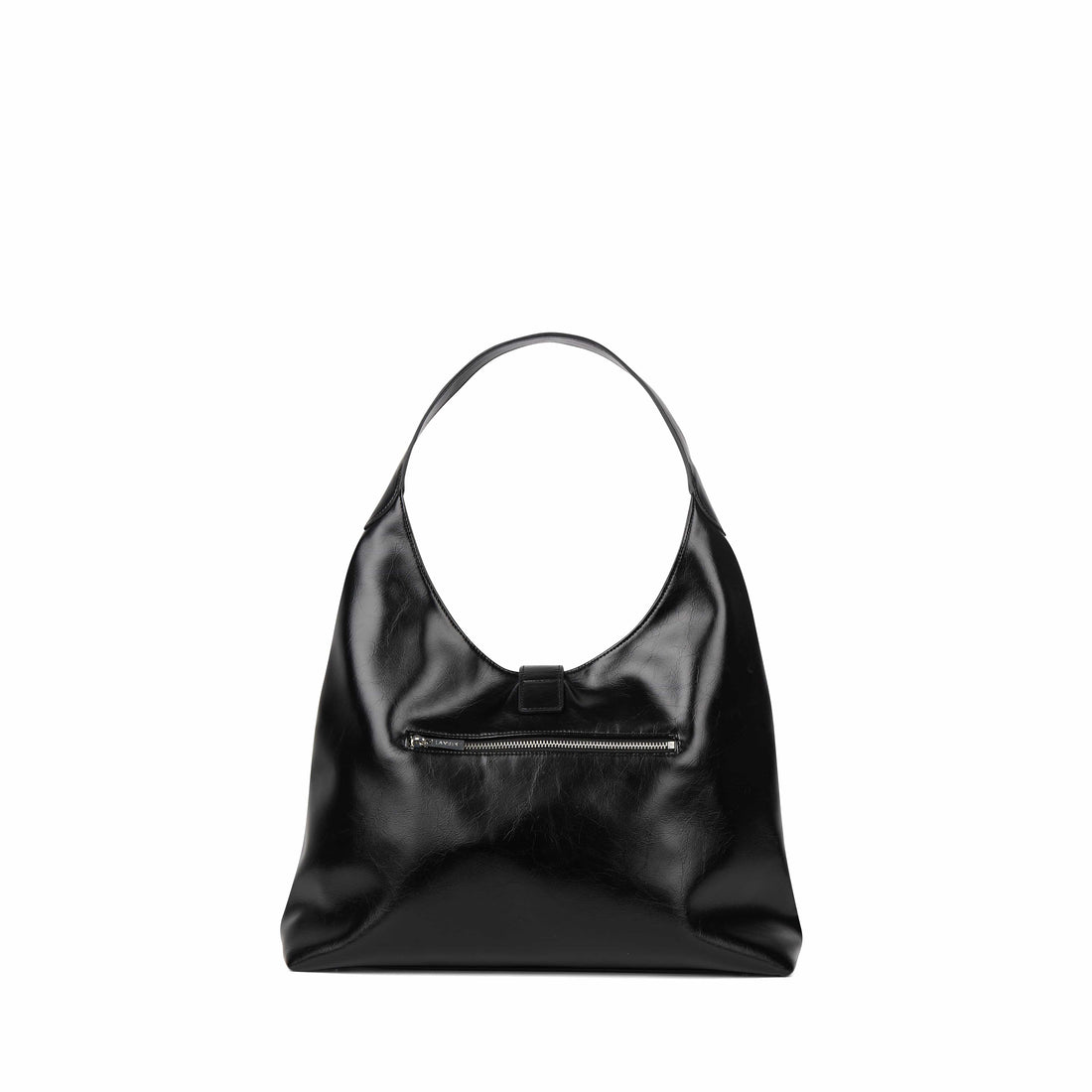 Le Brielle - Sac hobo fourre-tout en cuir vegan noir
