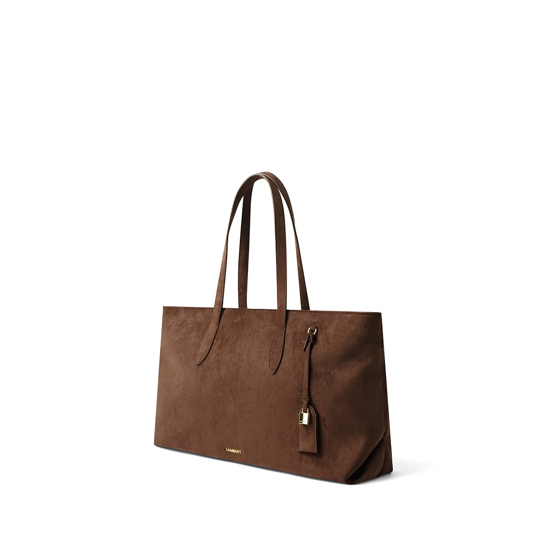 Le Britney – Sac fourre-tout en suède vegan  chocolate