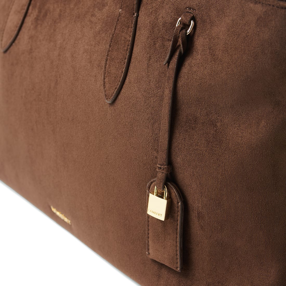 Le Britney – Sac fourre-tout en suède vegan  chocolate