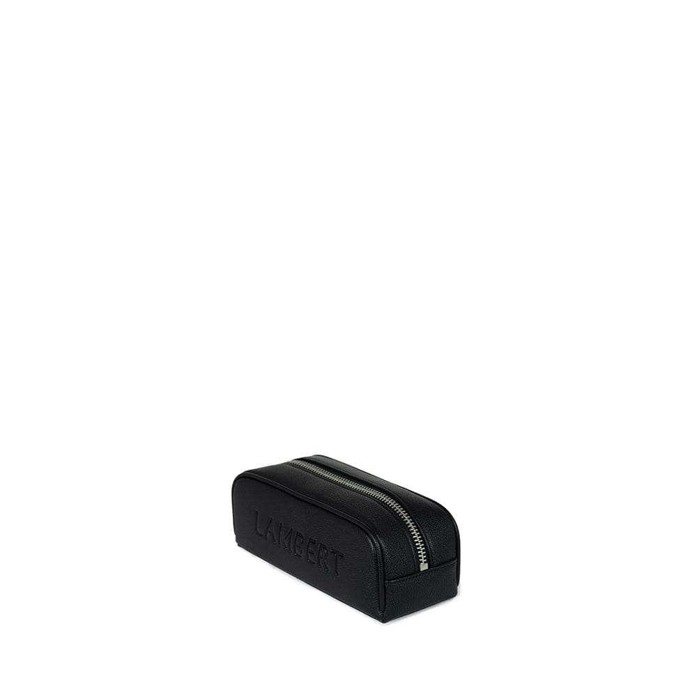 The Brooke - Black Vegan Leather Pencil Case
