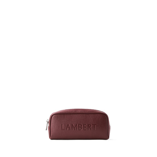The Brooke - Cassis Vegan Leather Pencil Case