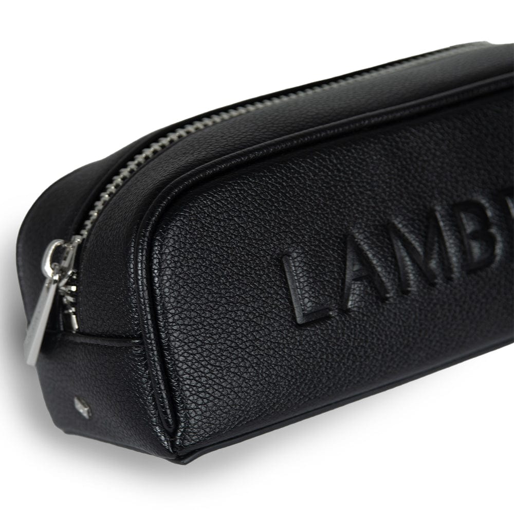 The Brooke - Black Vegan Leather Pencil Case