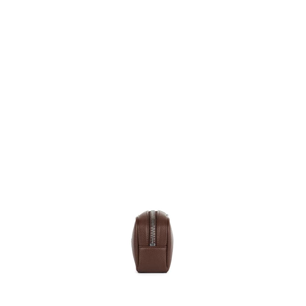 The Brooke – Vegan Leather Pencil Case in Chocolate