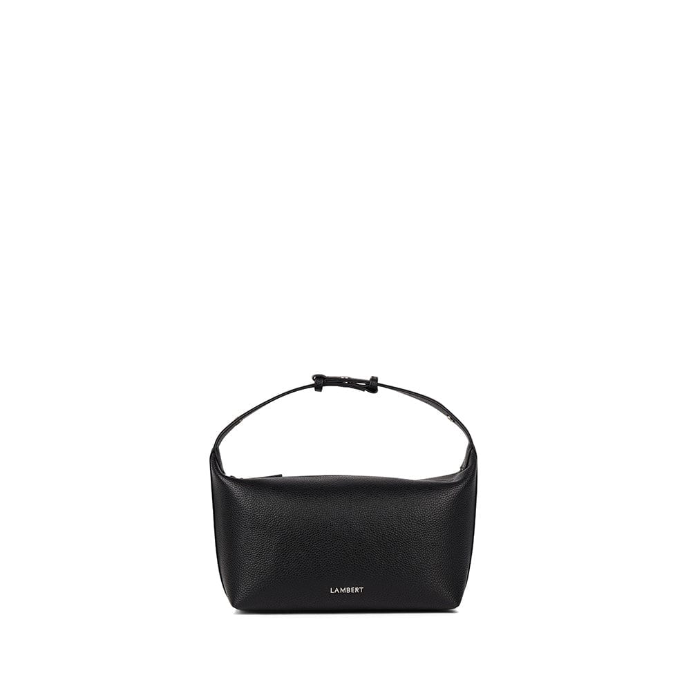 La Brooklyn - Trousse en cuir vegan noir