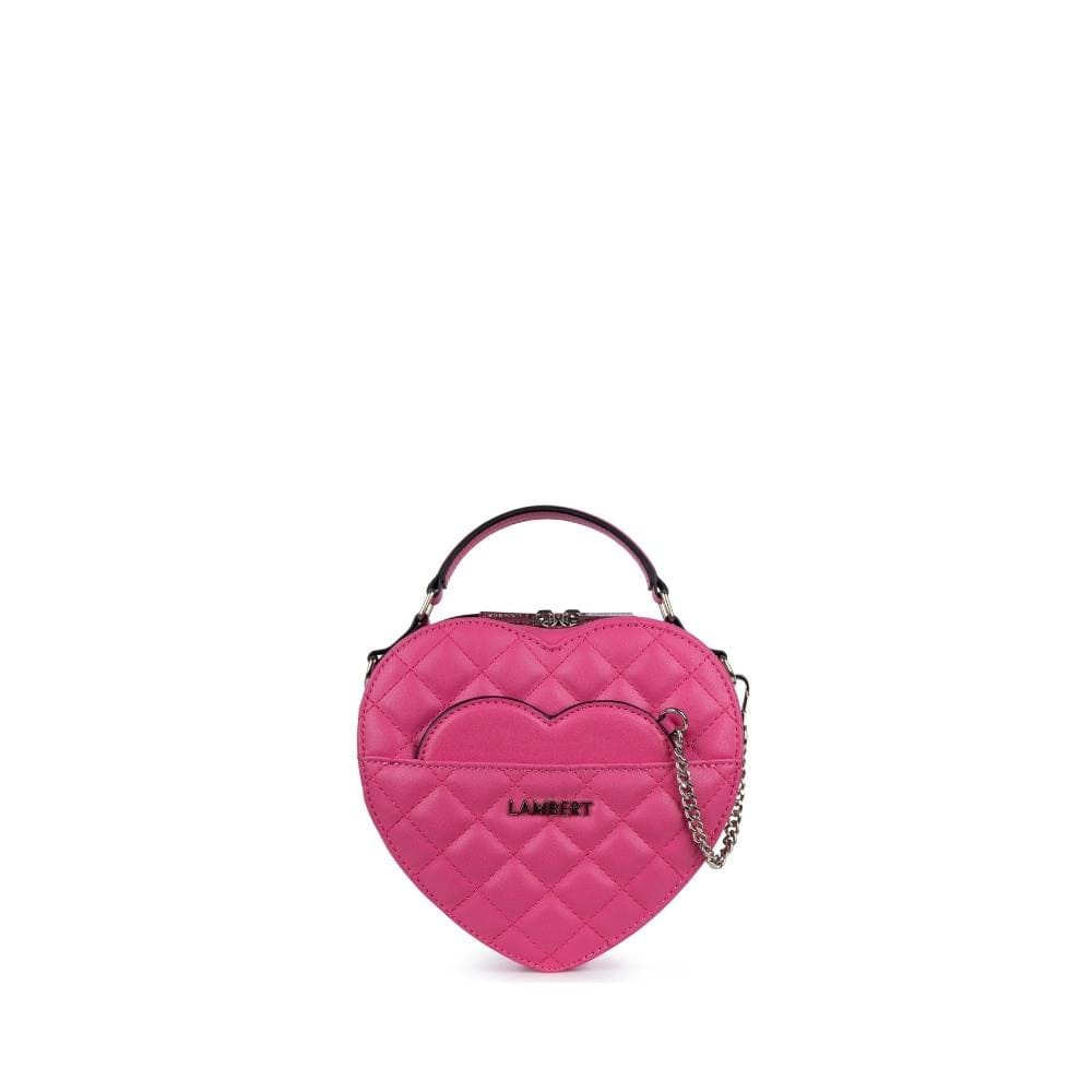 The Cailli - 2-in-1 Wildrose Vegan Leather Heart Handbag