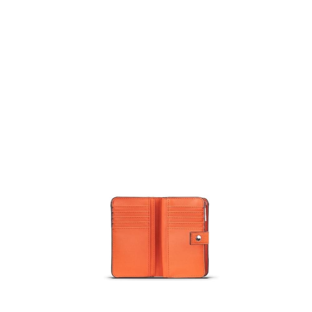 The Carly - Papaya Vegan Leather Wallet