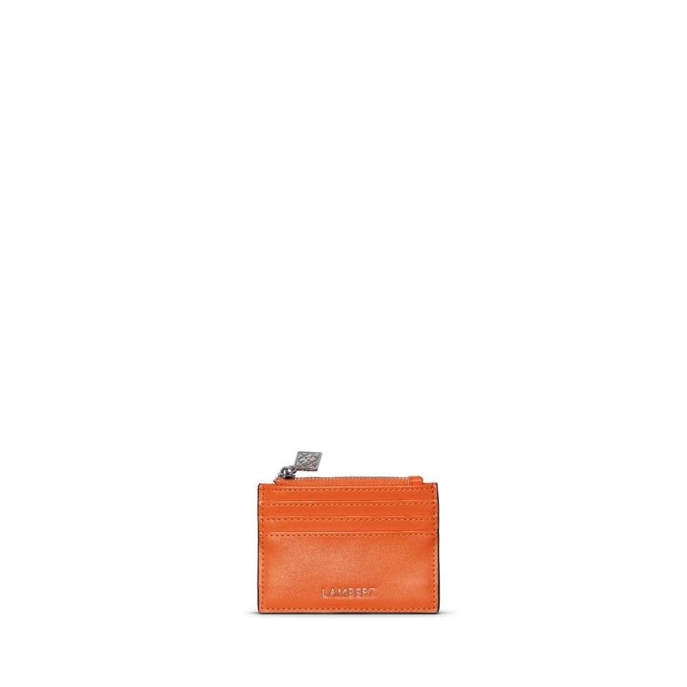 The Cassie - Papaya Vegan Leather Card Holder