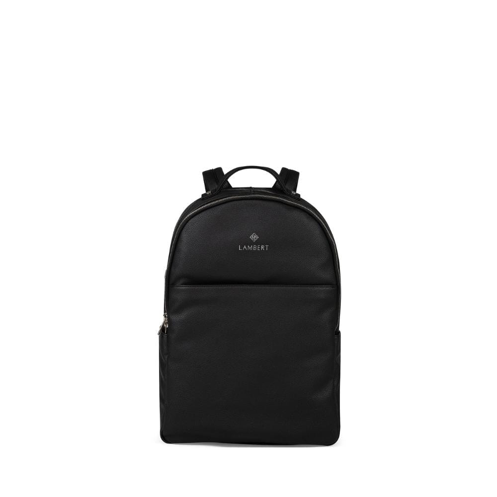 The Charles - Black Vegan Leather Backpack