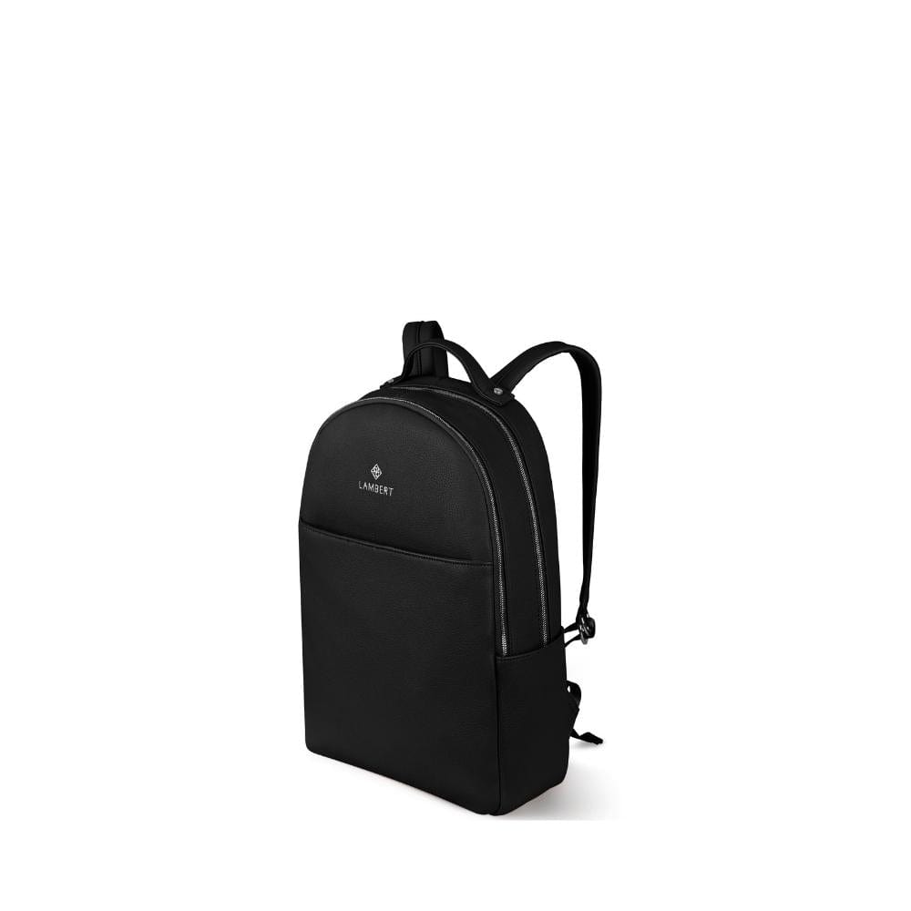 The Charles - Black Vegan Leather Backpack