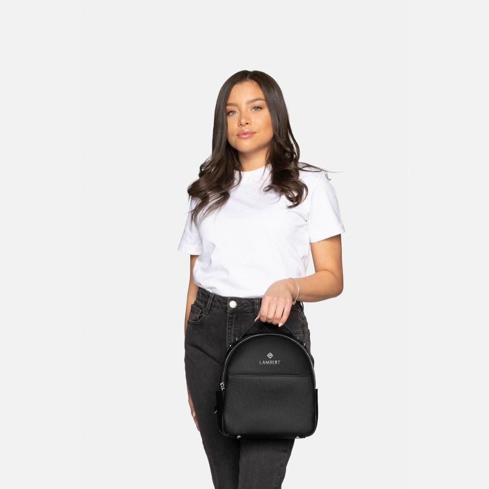 Le Charlie- Sac à main 3-en-1 en cuir vegan noir