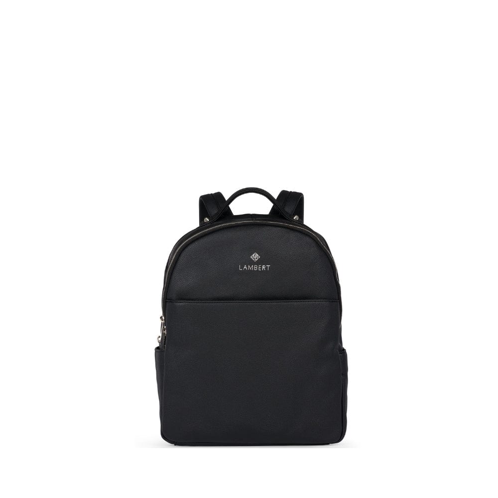 The Charlotte - Black Vegan Leather Backpack