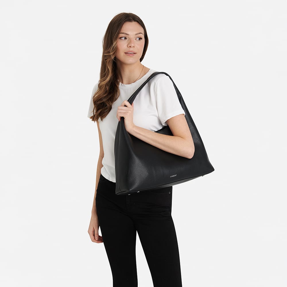 The Chelsea - Cassis Vegan Leather Hobo Tote Bag