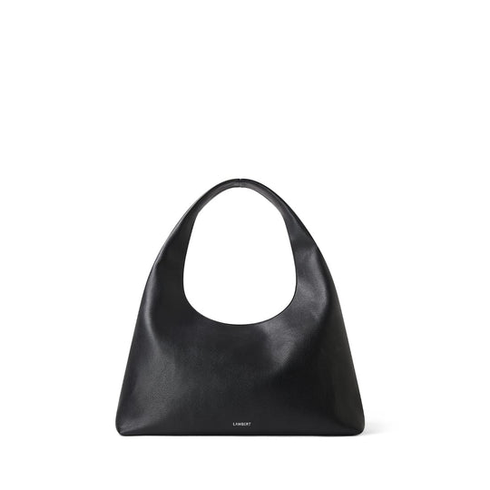 The Chelsea -Black Vegan Leather Hobo Tote Bag