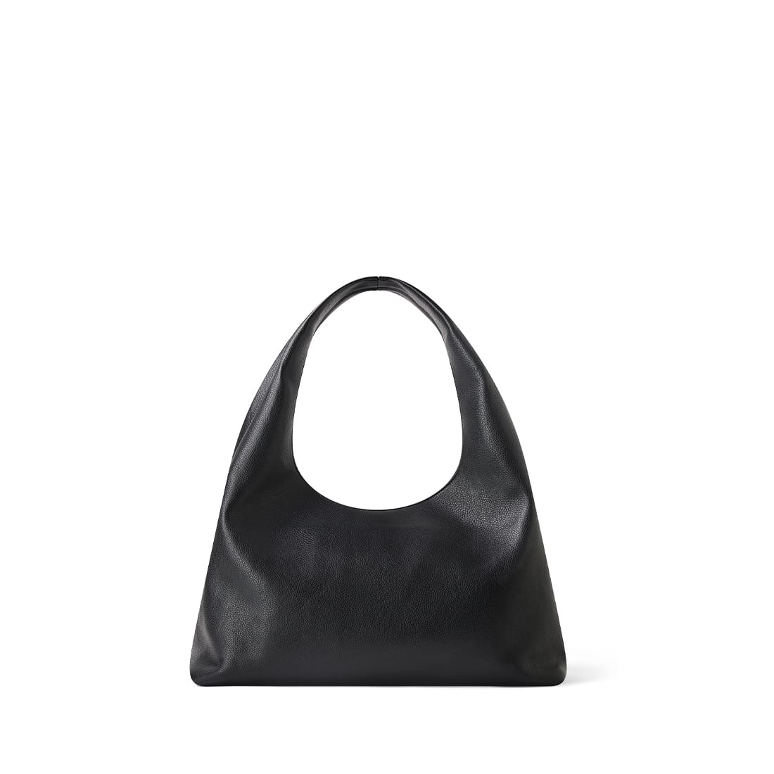 The Chelsea -Black Vegan Leather Hobo Tote Bag