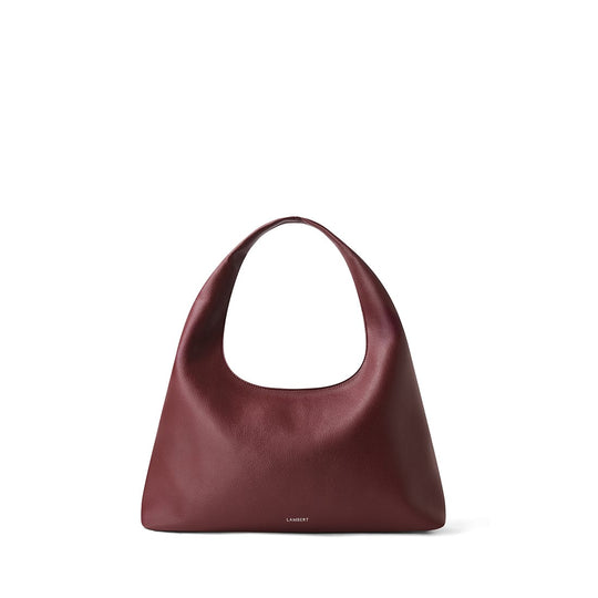 The Chelsea - Cassis Vegan Leather Hobo Tote Bag