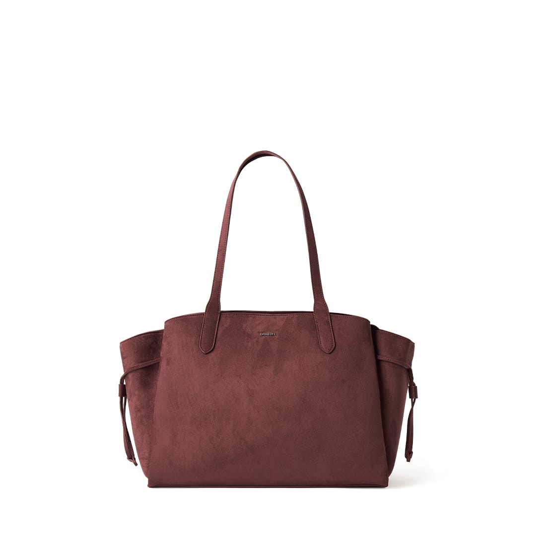 Le Clothilde – Sac fourre-tout en suède vegan cassis