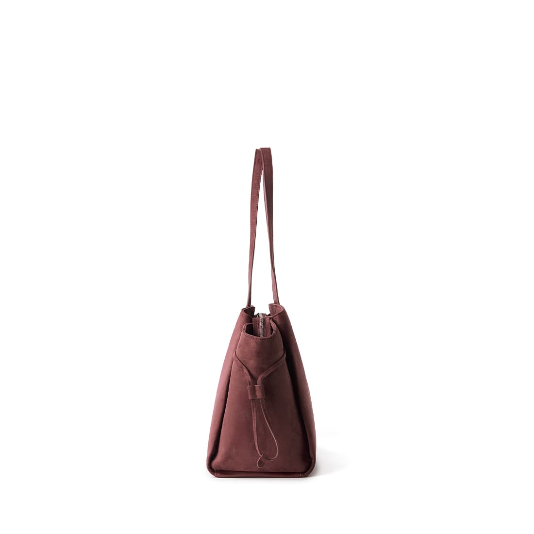 Le Clothilde – Sac fourre-tout en suède vegan cassis