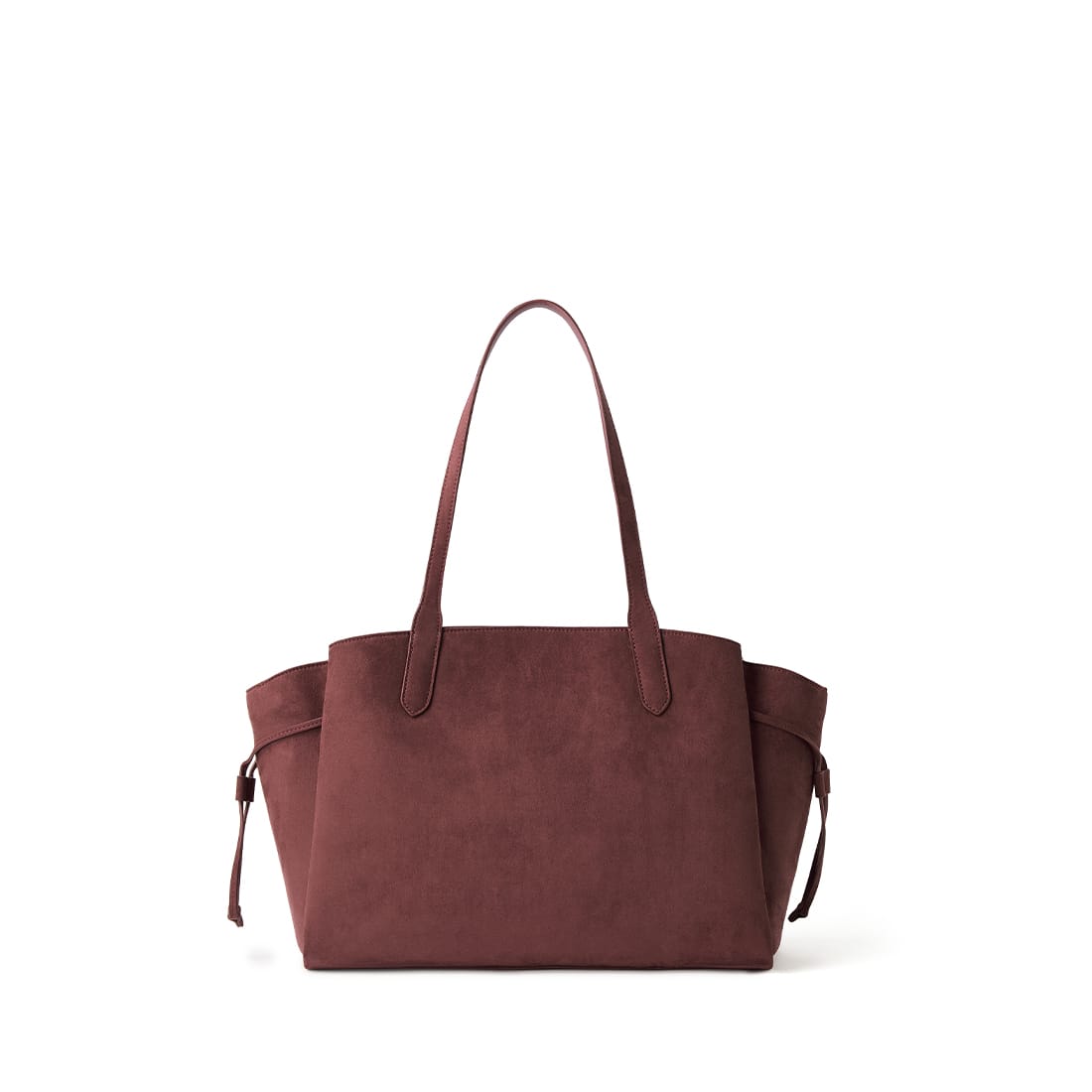 Le Clothilde – Sac fourre-tout en suède vegan cassis