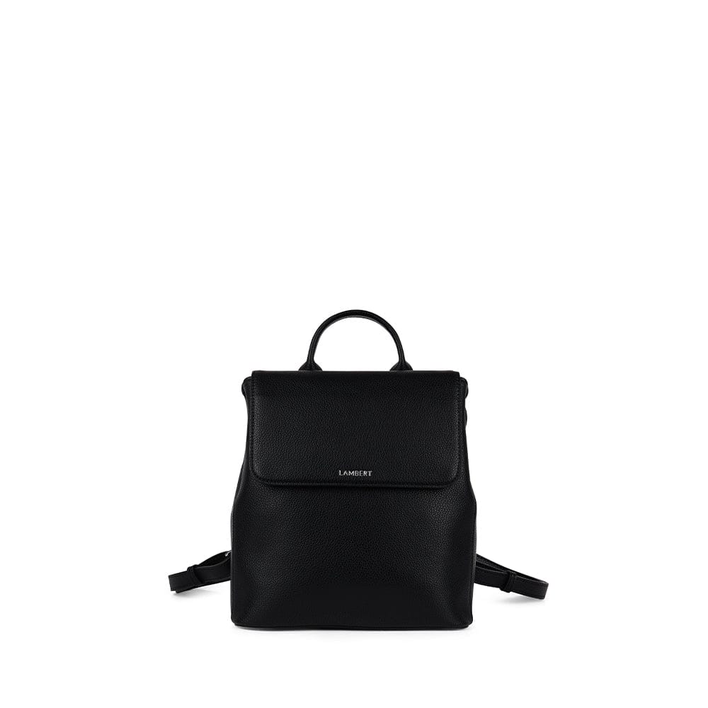 The Cynthia – Black Vegan Leather Backpack