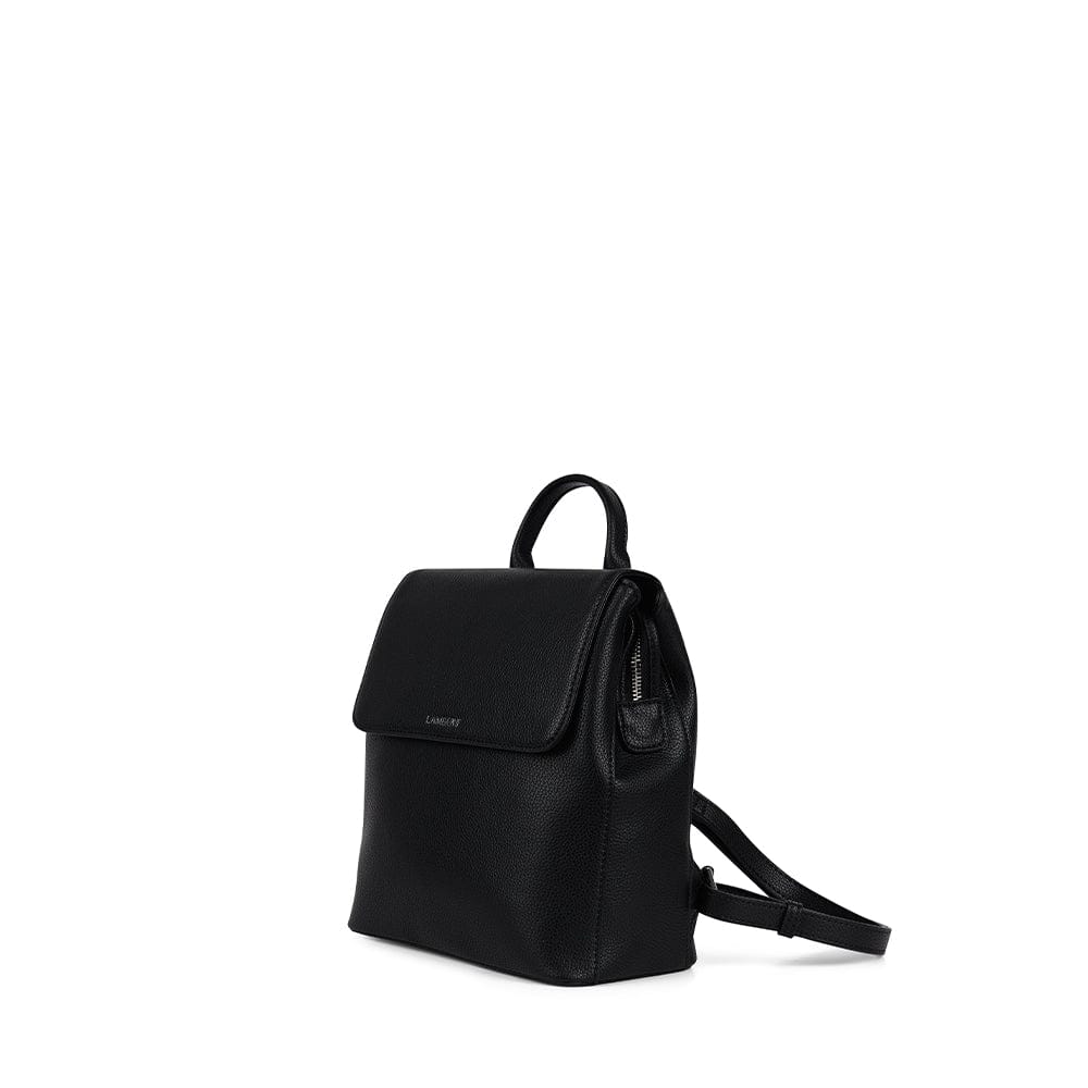 The Cynthia – Black Vegan Leather Backpack