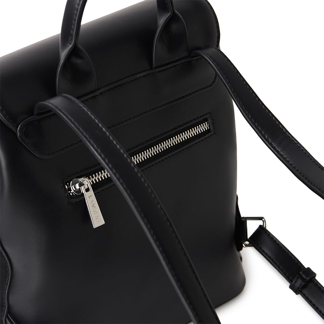 Le Cynthia – Sac à dos en suède vegan noir