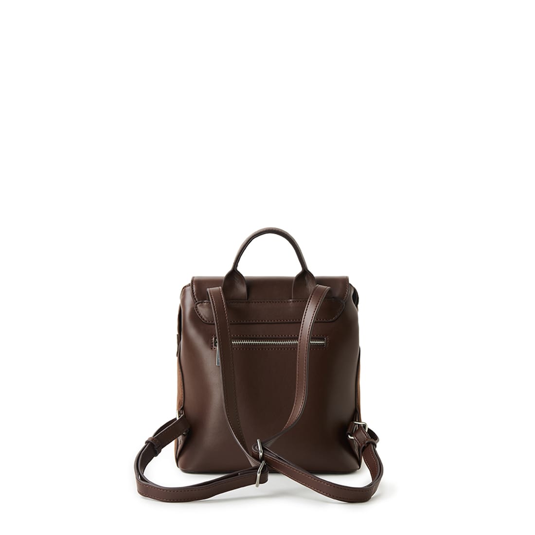 The Cynthia -  Chocolate Vegan Suede Backpack