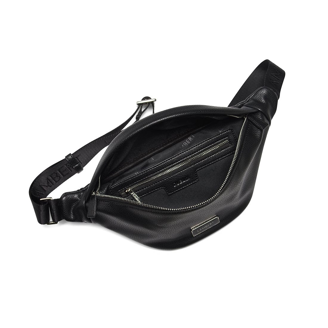 The Dublin - Black Vegan Leather Belt Bag