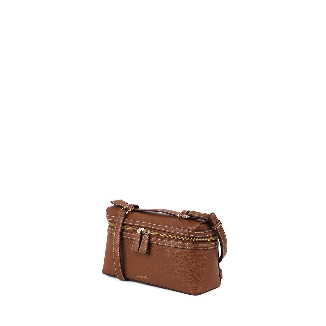 Le Elane - Sac à main 2-en-1 en cuir vegan hazelnut