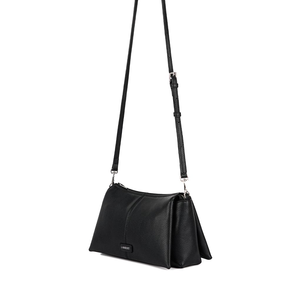 Le Eleanor – Sac bandoulière en cuir vegan noir