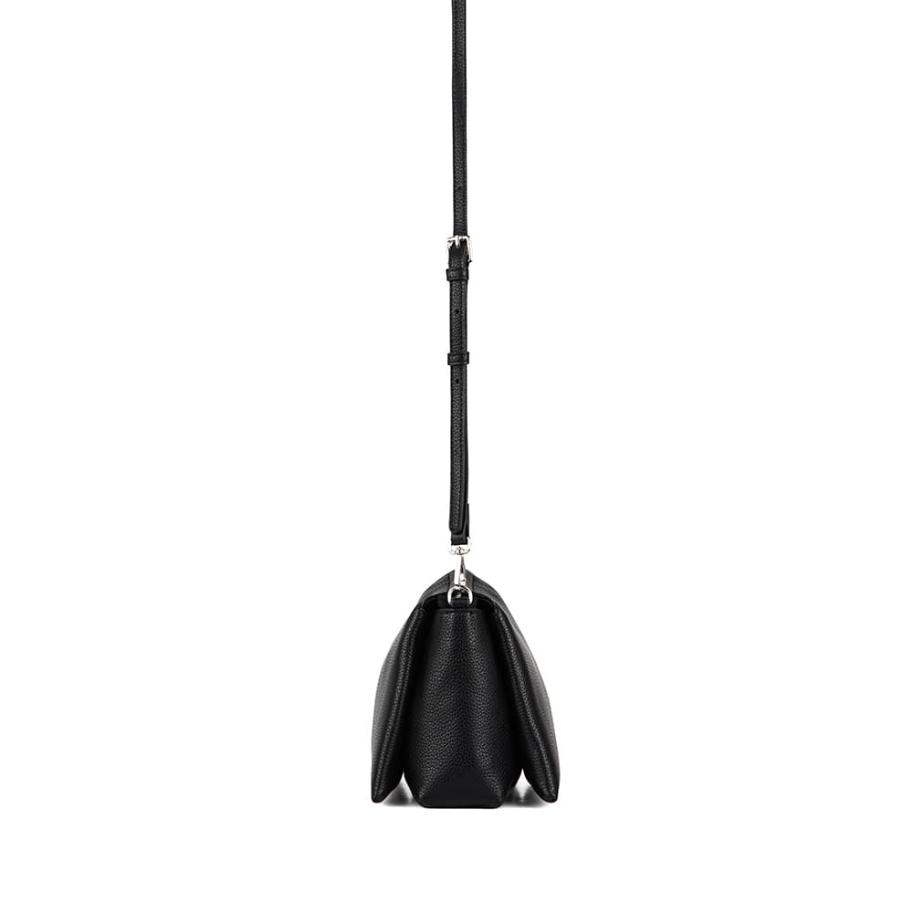 Le Eleanor – Sac bandoulière en cuir vegan noir