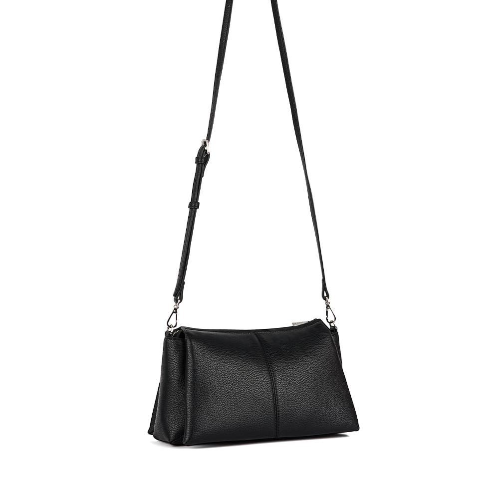 Le Eleanor – Sac bandoulière en cuir vegan noir