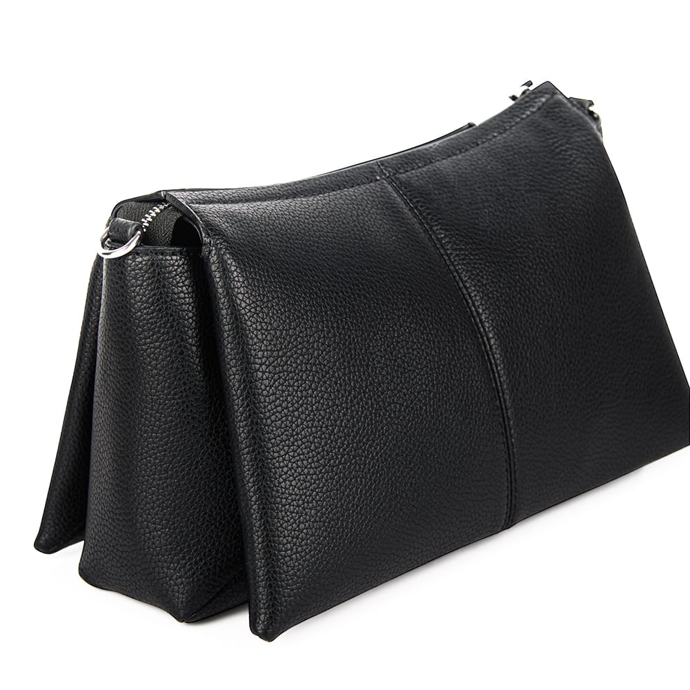Le Eleanor – Sac bandoulière en cuir vegan noir