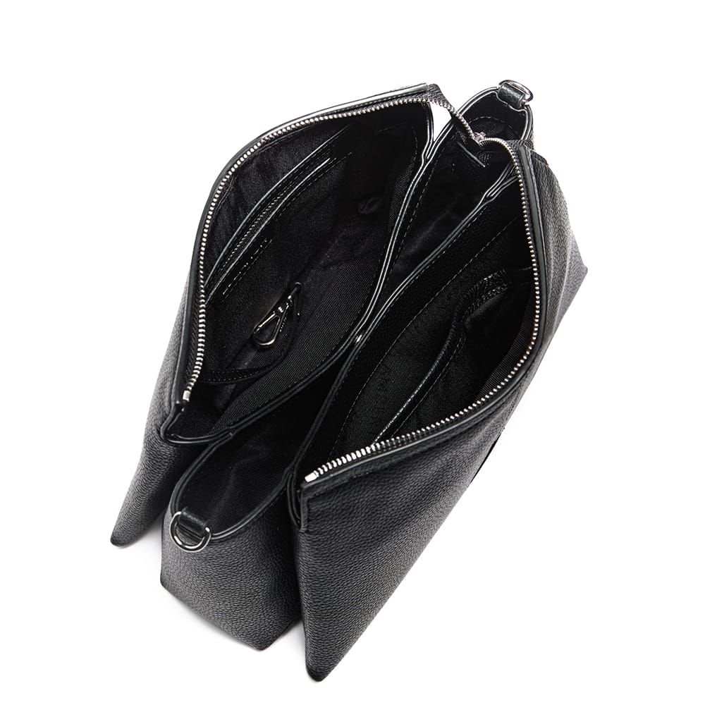 Le Eleanor – Sac bandoulière en cuir vegan noir
