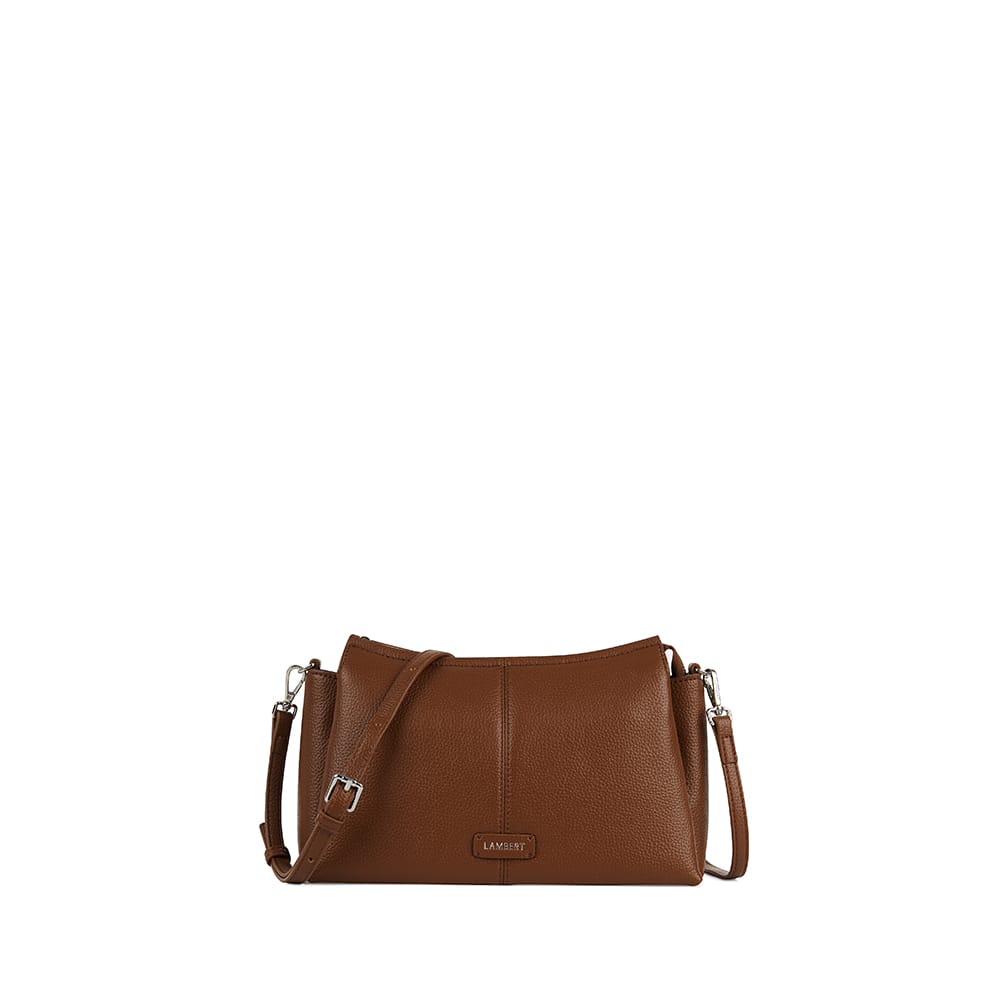 Le Eleanor – Sac bandoulière en cuir vegan hazelnut