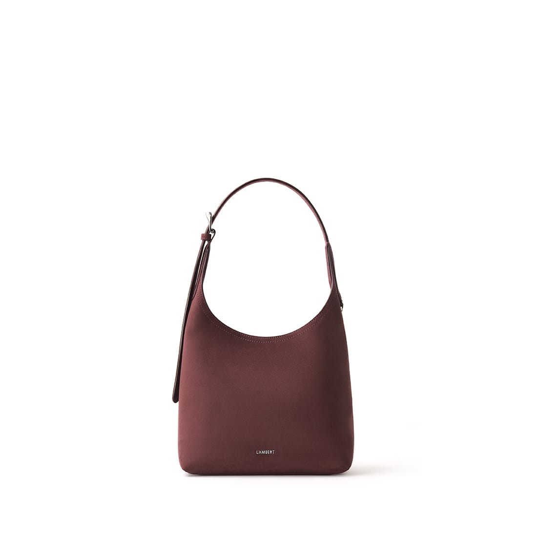The Elena - Cassis Vegan Suede Shoulder Bag