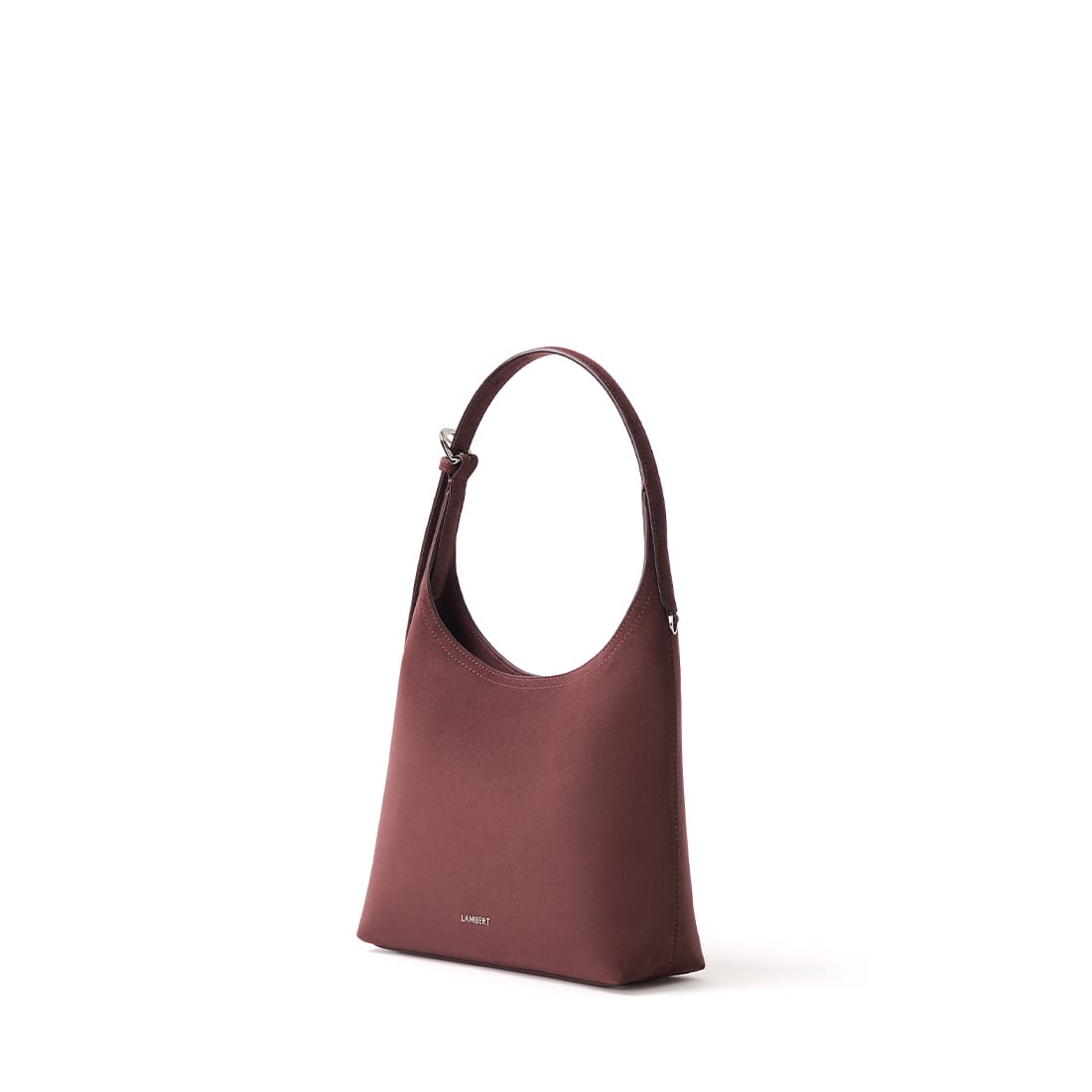 The Elena - Cassis Vegan Suede Shoulder Bag