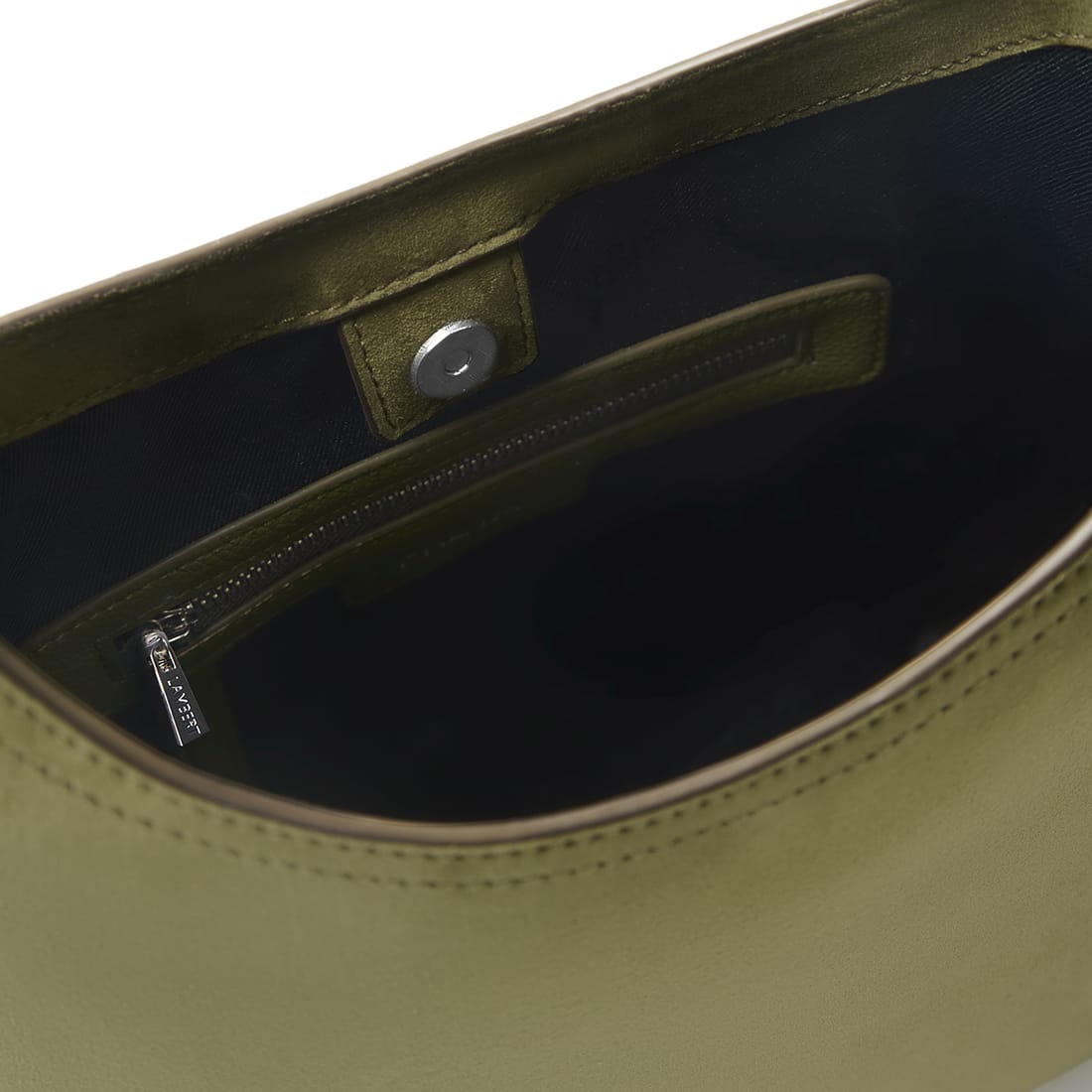 The Elena - Moss Vegan Suede Shoulder Bag