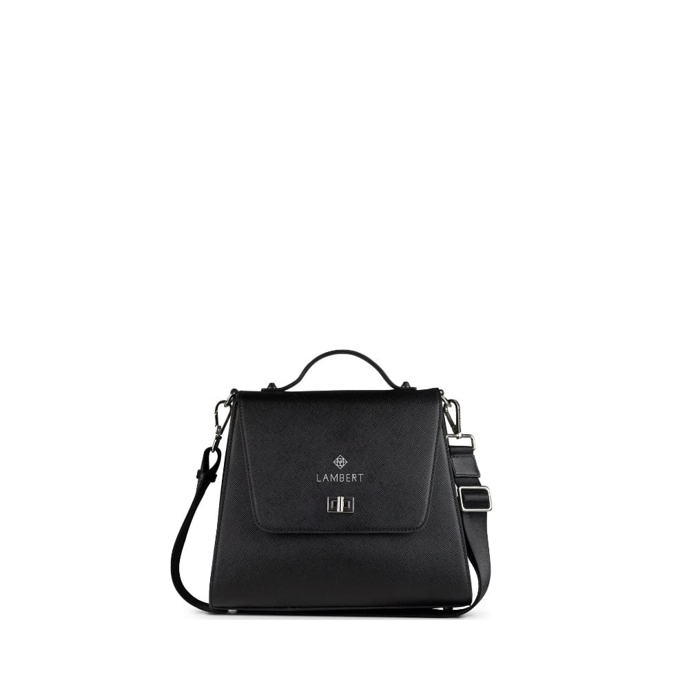 The Elie - 3-in-1 Black Vegan Leather Handbag