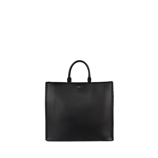 The Eloise – 2-in-1 Black Vegan Leather Tote Bag