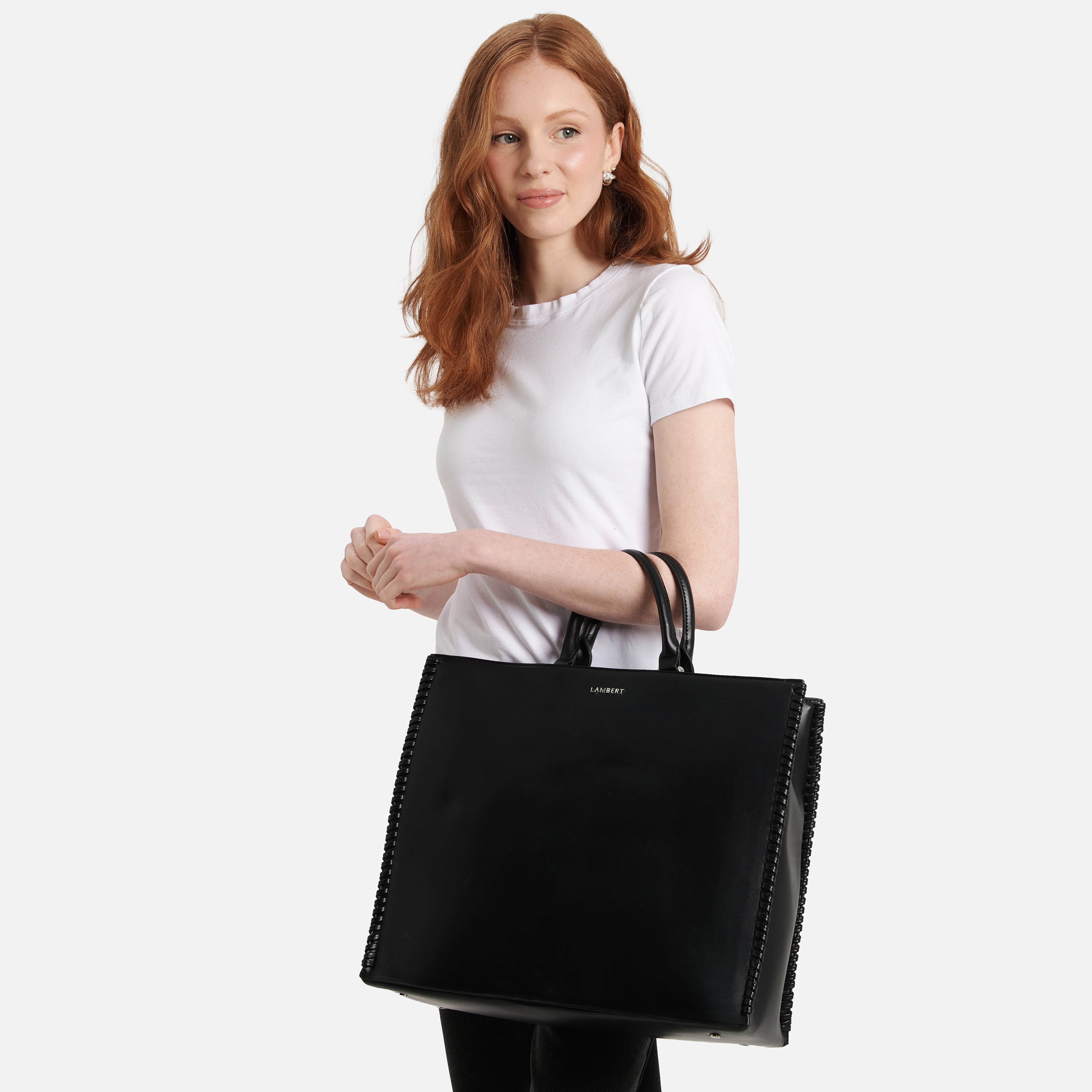 ★TOUT Y EST★ Girlhood Basic Tote OBSBTT77_003 Ellen Tracy 20 Inch Smooth Woven Large Travel Workbook Tote