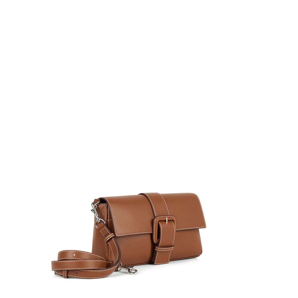 Le Elsie - Sac à main 2-en-1 en cuir vegan affogato
