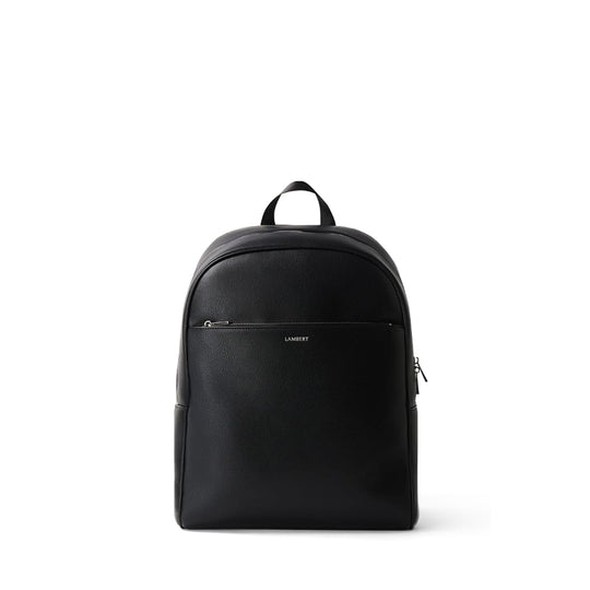 The Emerson -  Black Vegan Leather Backpack